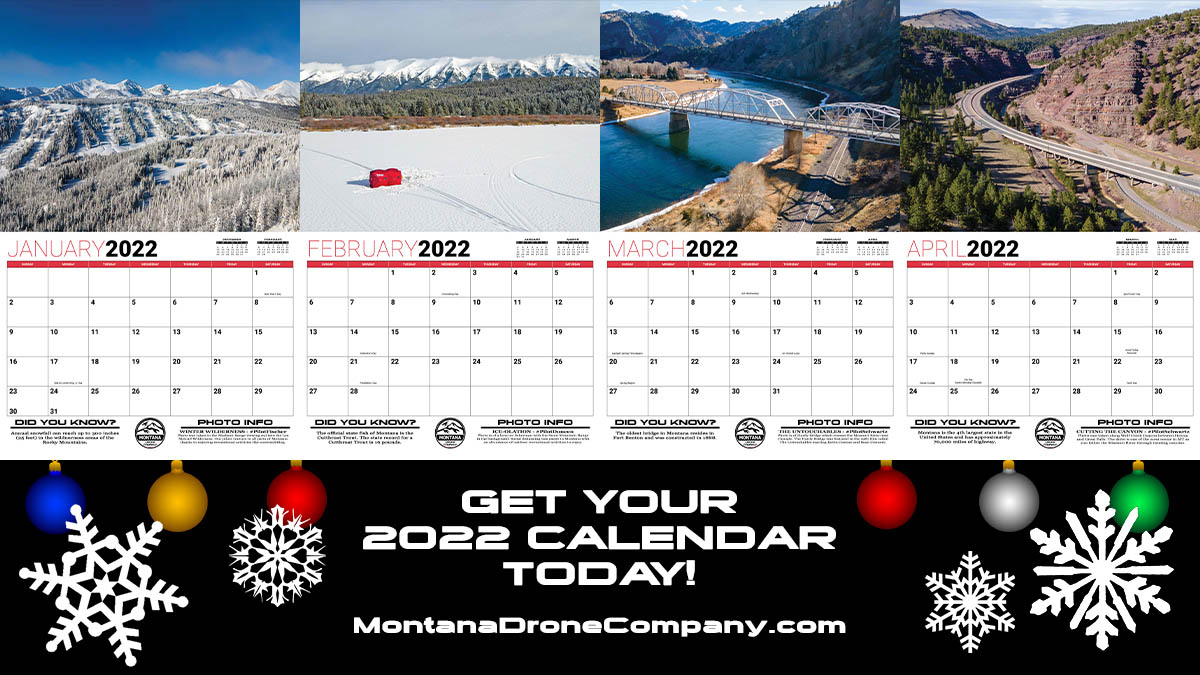 2022 Montana Calendar For Sale First Four Months Preview