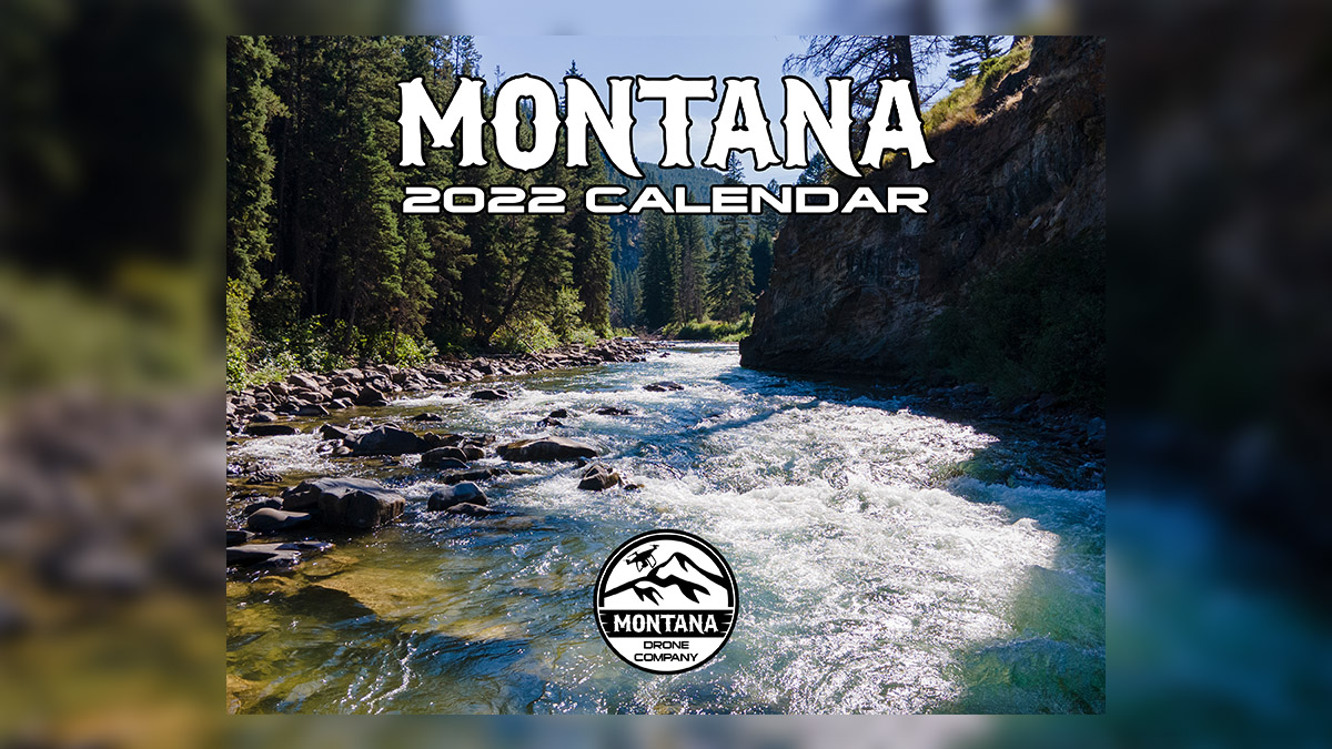 2022 Montana Scenic Calendar Featuring Drone Aerial Photographs