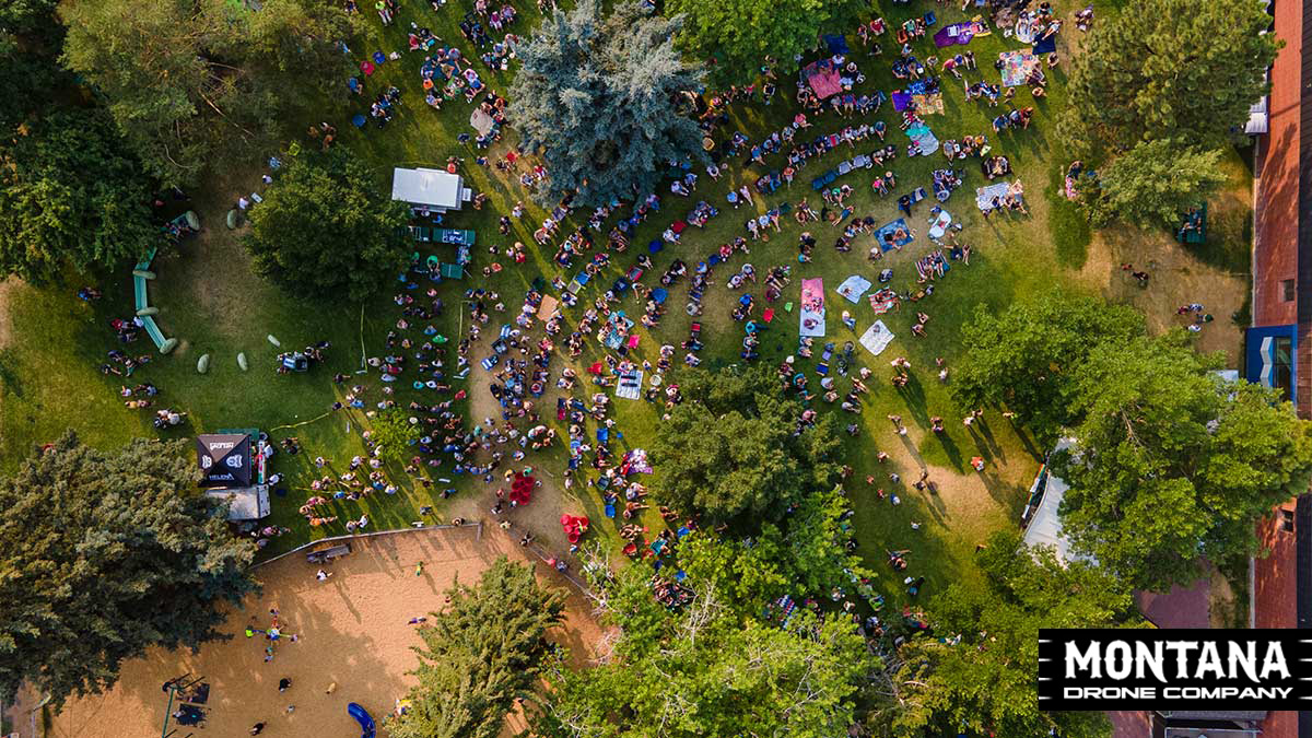 Event Drone Photography Downtown Helena Mt Revive At Five