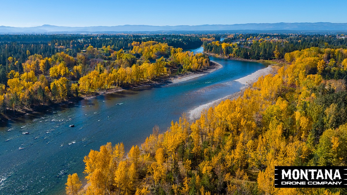 Fall On The Flathead River Columbia Falls Montana