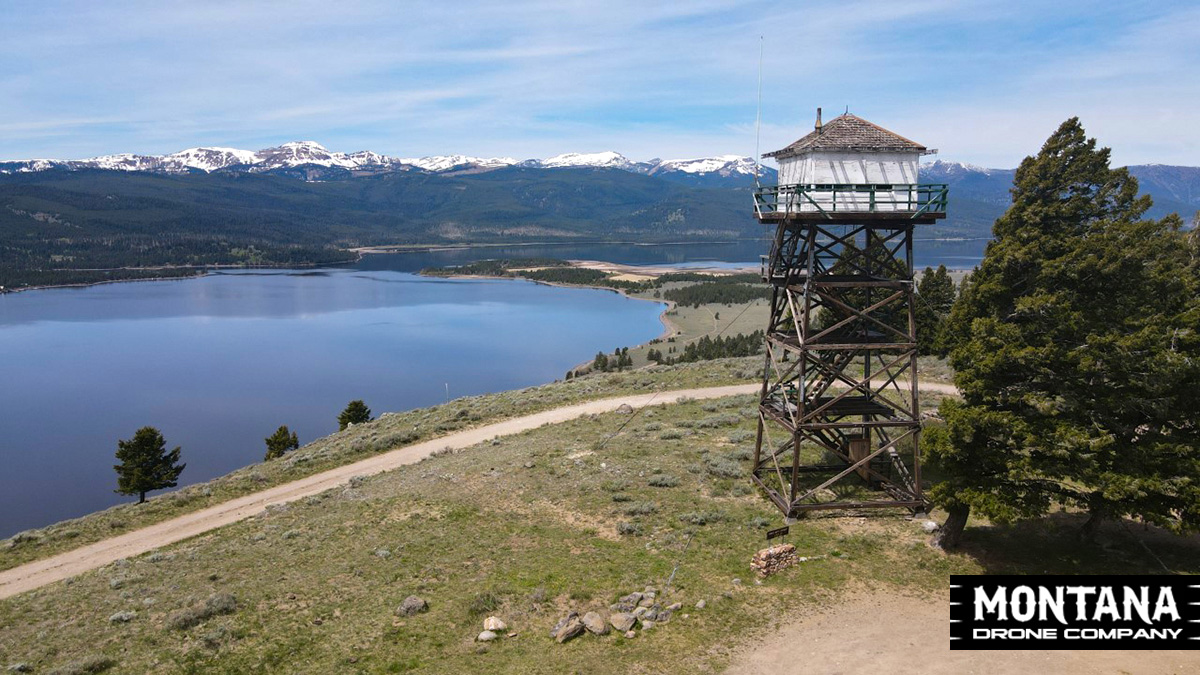 Horse Butte Lookout Fire Tower Overlooking Madison Arm Lake