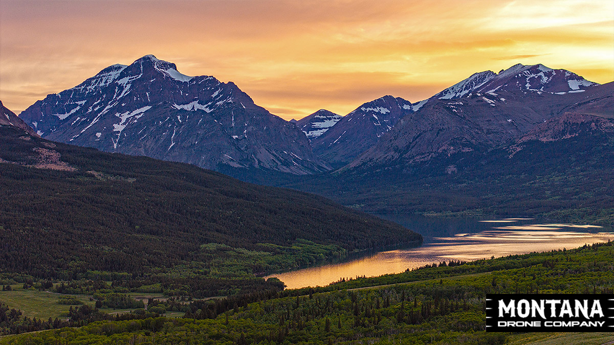 Last Light In Glacier National Park Montana Sunset