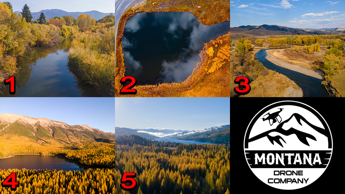 Montana Drone Scenic Fall Photography Pictures | October 2021