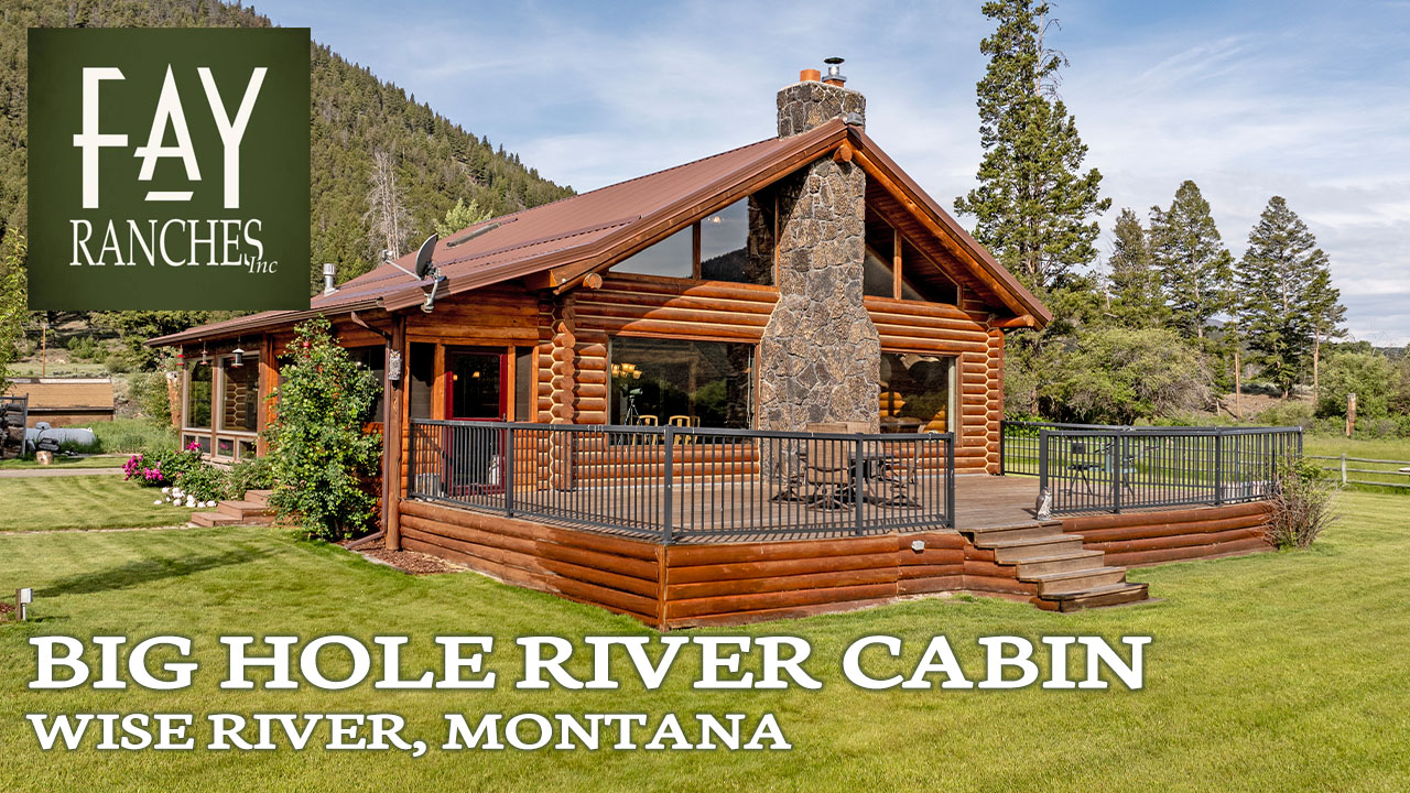 Montana River Property For Sale Big Hole River Cabin