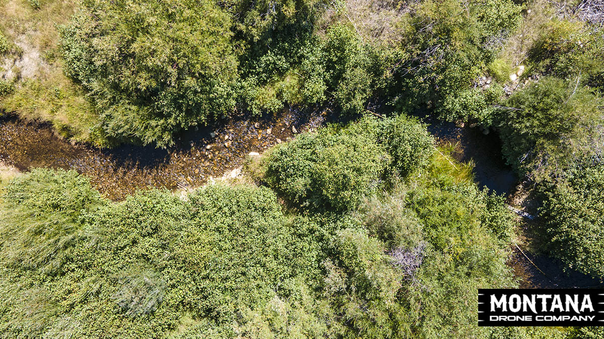 Montana Streams Going With The Flow Aerial Drone Photography