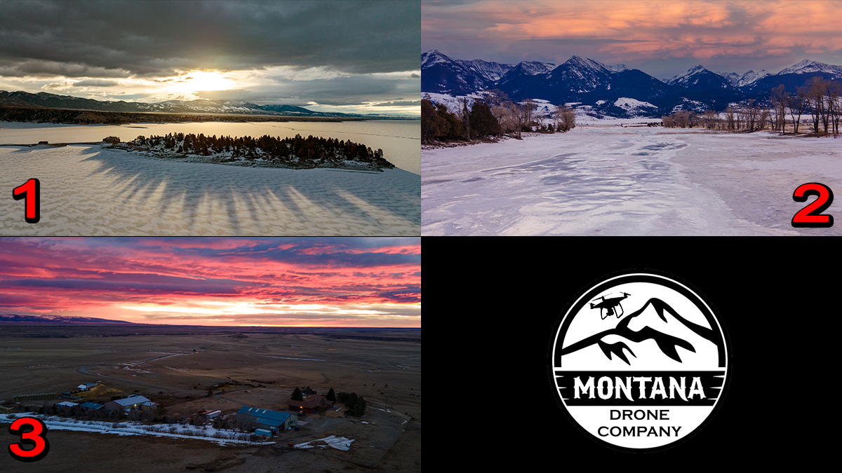 Montana Sunrise Pictures | Aerial Drone Photographs