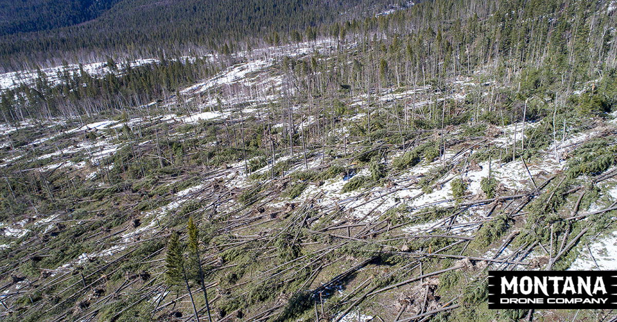Savage Windstorm Drone Aerial Photograph 1