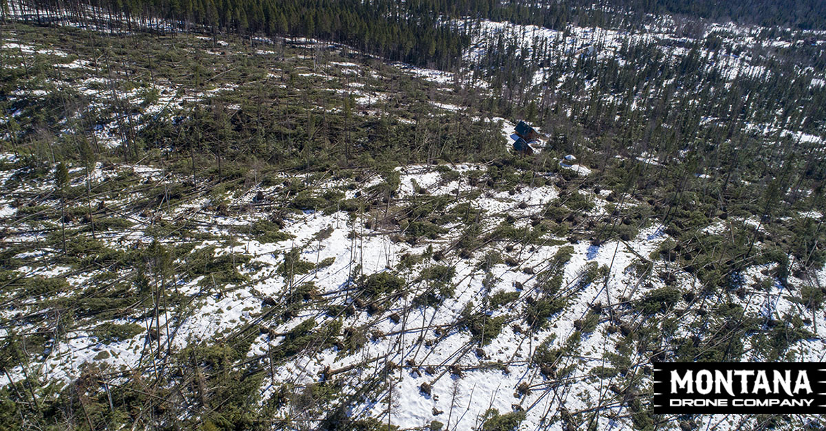 Savage Windstorm Drone Aerial Photograph 2
