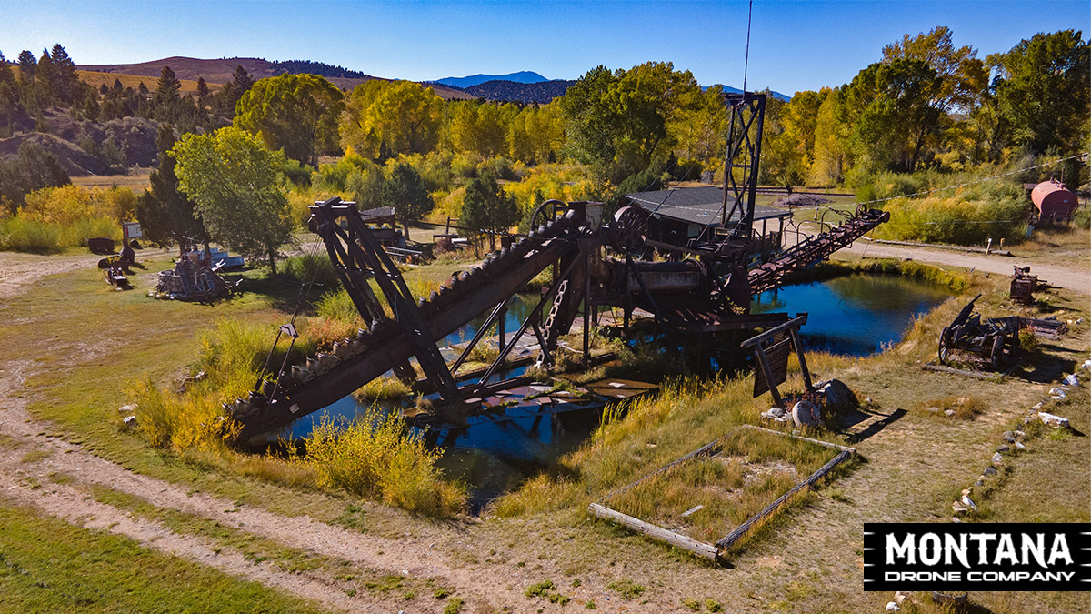 Virgina City Montana Gold Mining Dredge Mechanical Machine