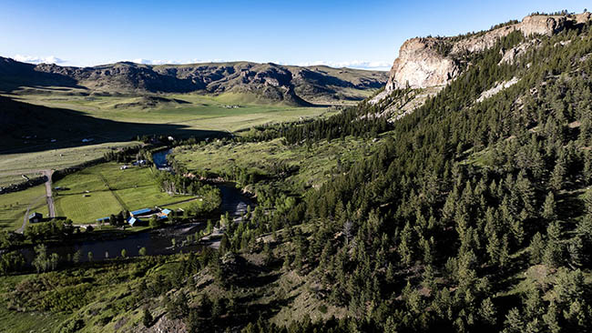 Aeial Land For Sale Castle Rock River Ranch Montana