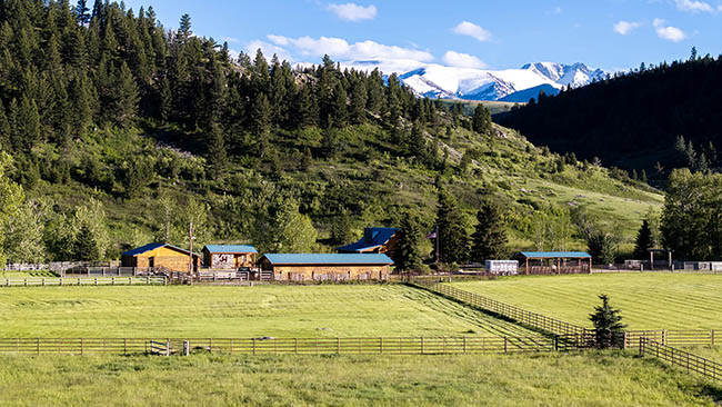 Aerial Property For Sale Castle Rock River Ranch Montana