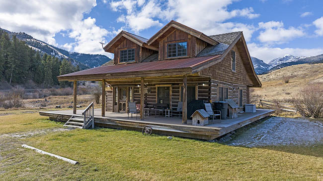 Aerial School House Cabin Cinnabar Mcdonald Ranch