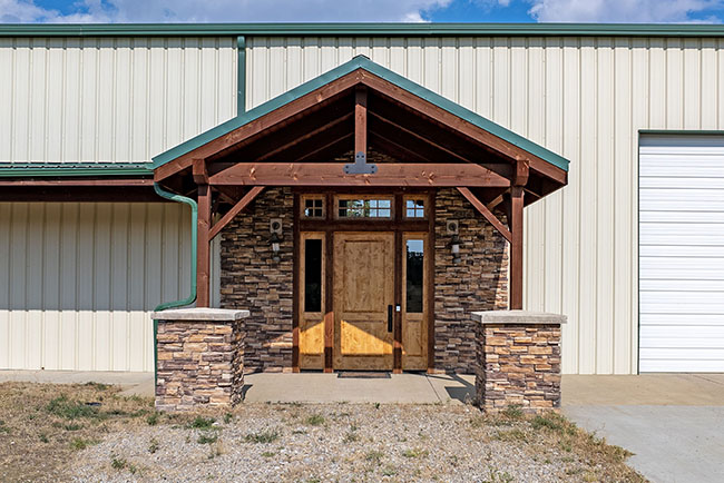 Ground Building Entrance Crooked Creek Ranch Winnett Mt