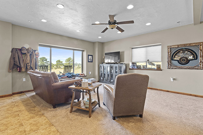 Interior Living Room 2 Crooked Creek Ranch Winnett Mt